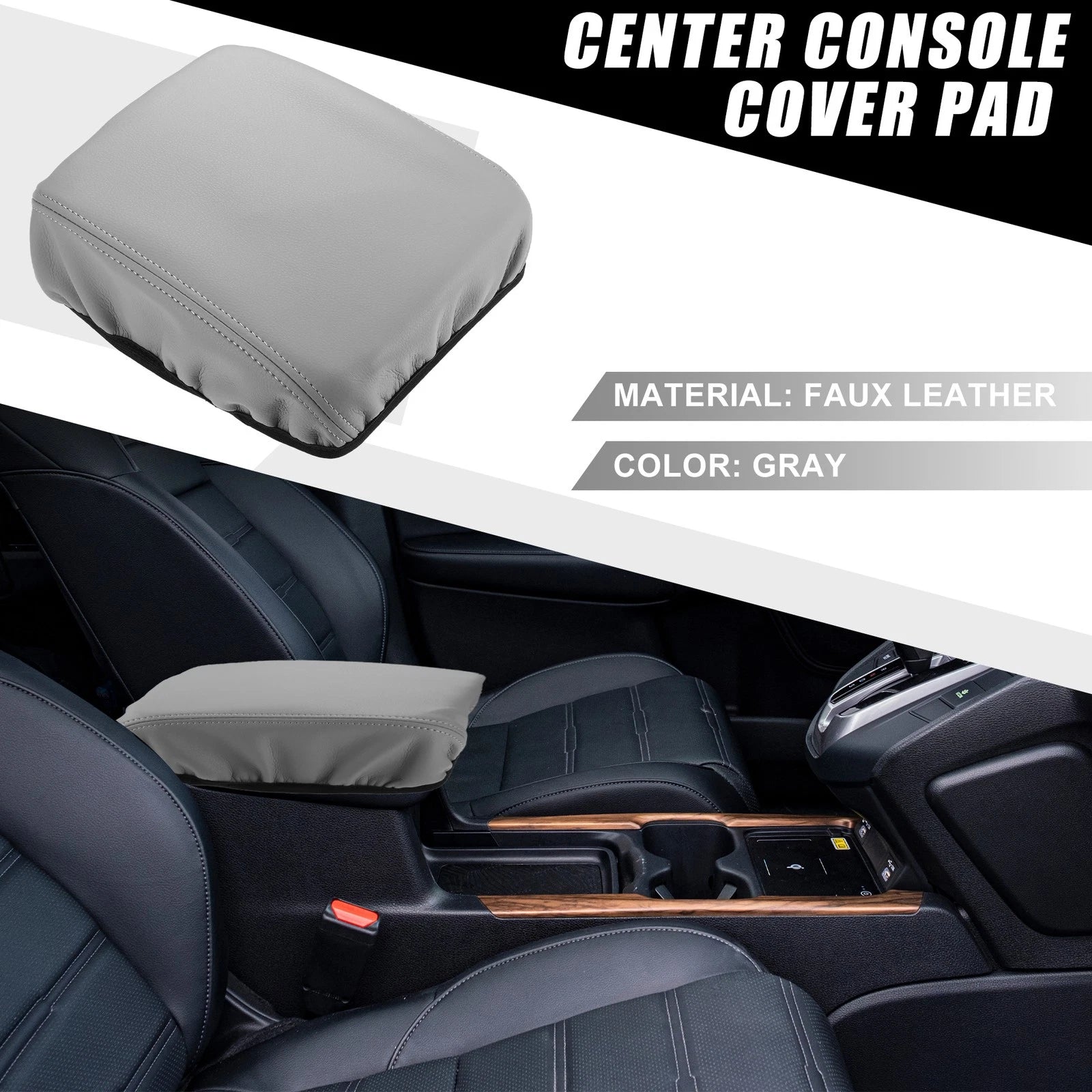 Armrest Cover Trim for Honda CR-V (2017–2022) Gray