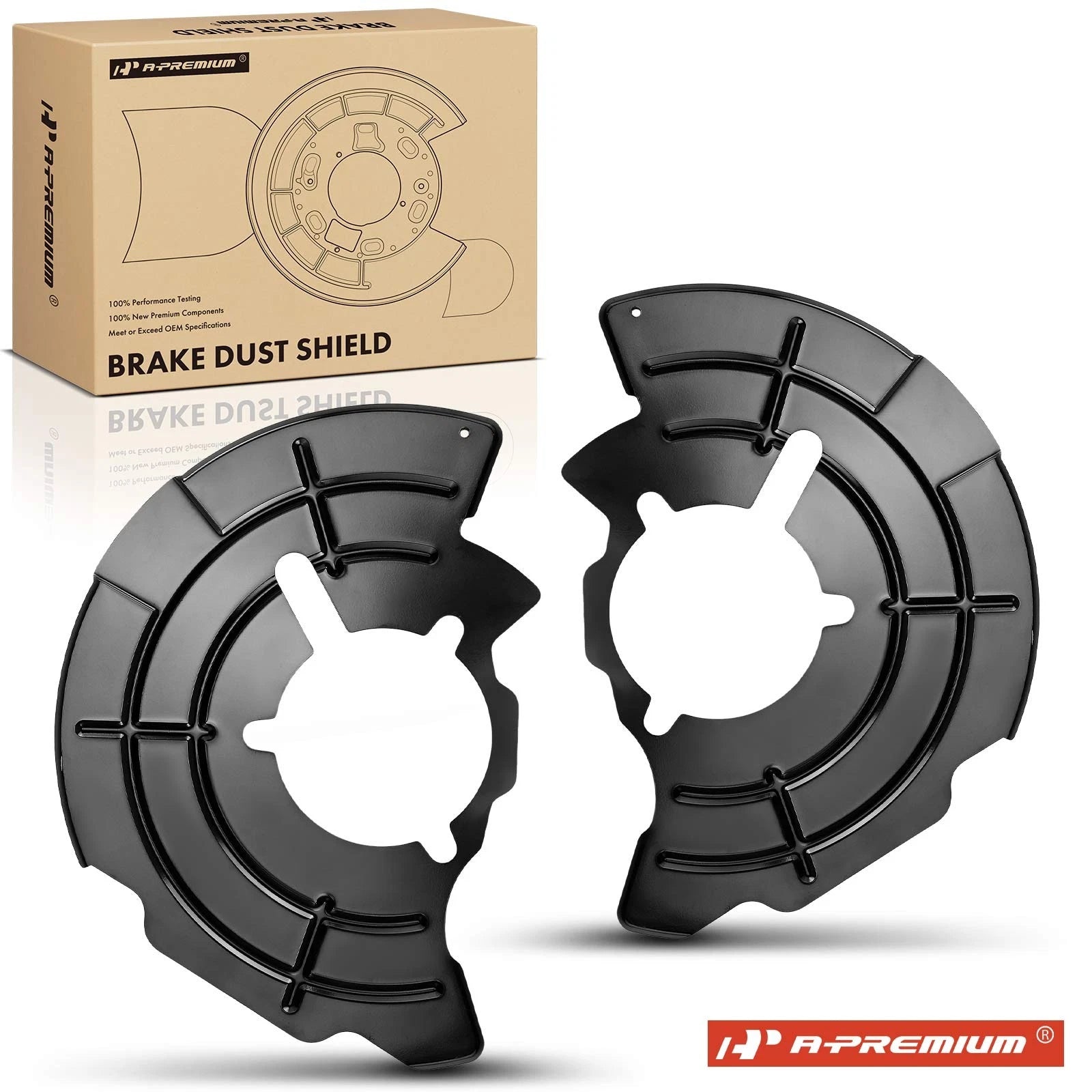 2X Front Disc Brake Dust Shield for Chevy Silverado 1500 (2007–2018)
