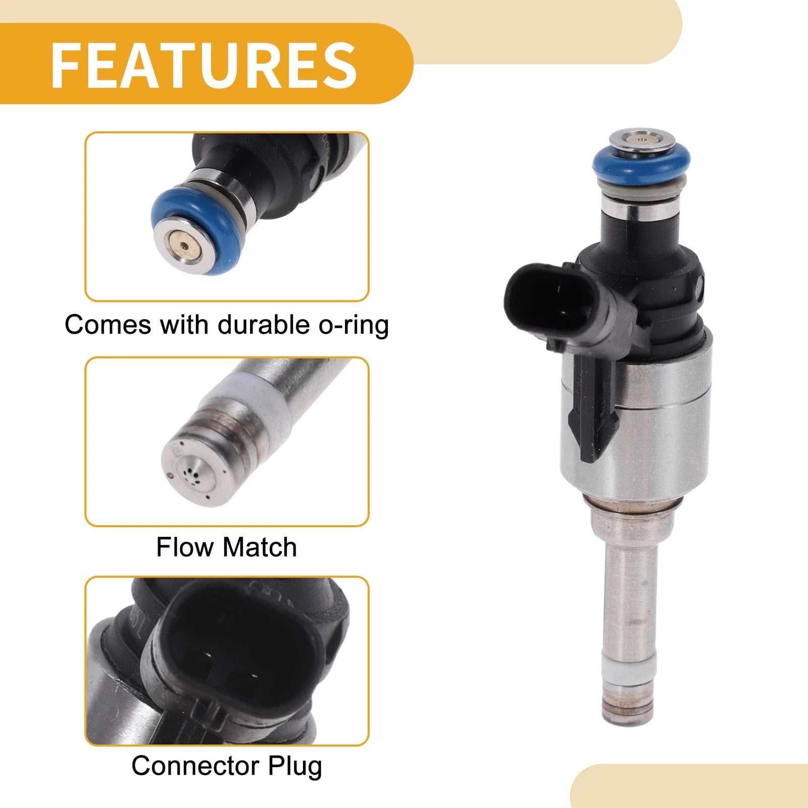 1 Pc Fuel Injector No.06L906036L/0261500246 for Audi A6 (2016–2018)