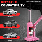 2 Ton Air Hydraulic Bottle Jack for Cars Trucks SUV (6.3"-11.8")