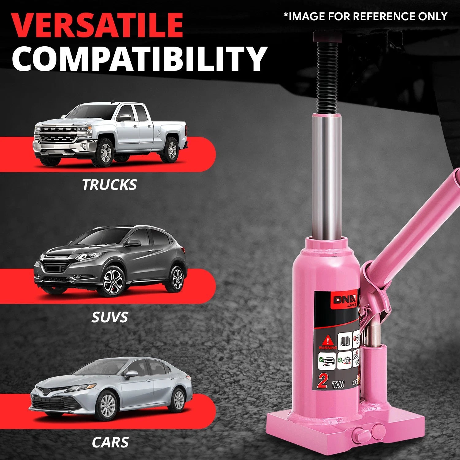 2 Ton Air Hydraulic Bottle Jack for Cars Trucks SUV (6.3"-11.8")