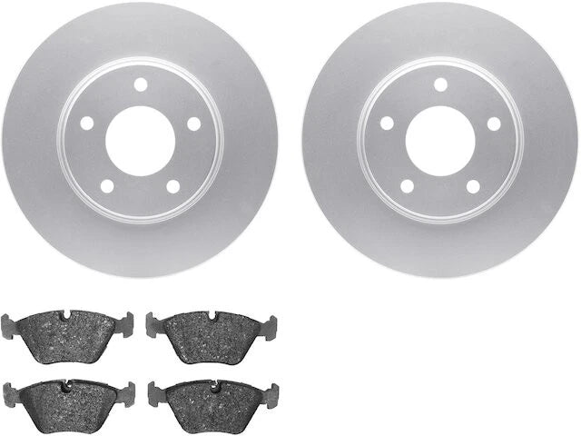 Front Brake Pad and Rotor Kit for Jaguar XJR (1998–2001) RQ481KV