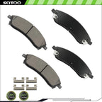 Set of 4 Front Brake Pad Assembly for Cadillac SRX (2004–2009) CTS (2006–2007)
