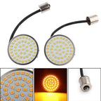 2" 1156 Amber LED Turn Signal Inserts for Harley Sportster (2014–2017)