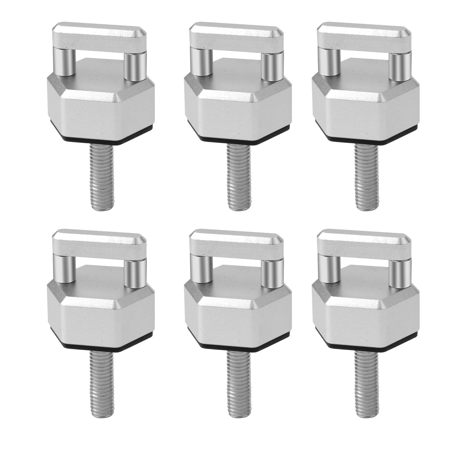 6X Aluminum Quick Removal Fastener Thumb Screw for Jeep Wrangler JK JL (2007–2023)