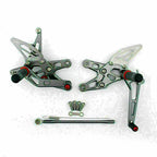 Rearset Foot Pegs for Kawasaki ZX10R (2006–2007) Gray T9