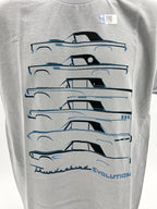 Ford Thunderbird Evolution Gray T Shirt for Ford Thunderbird (1990–2002)