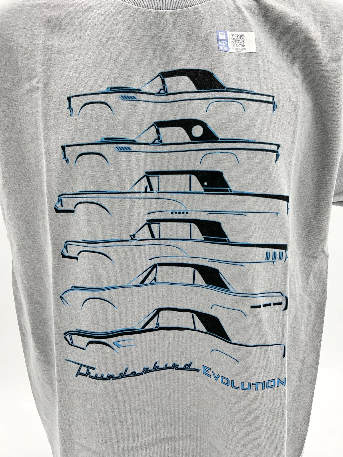 Ford Thunderbird Evolution Gray T Shirt for Ford Thunderbird (1990–2002)