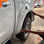 Brilliant Silver Fender Flares for Nissan Navara D23 Ute 21-24 Dual Cab
