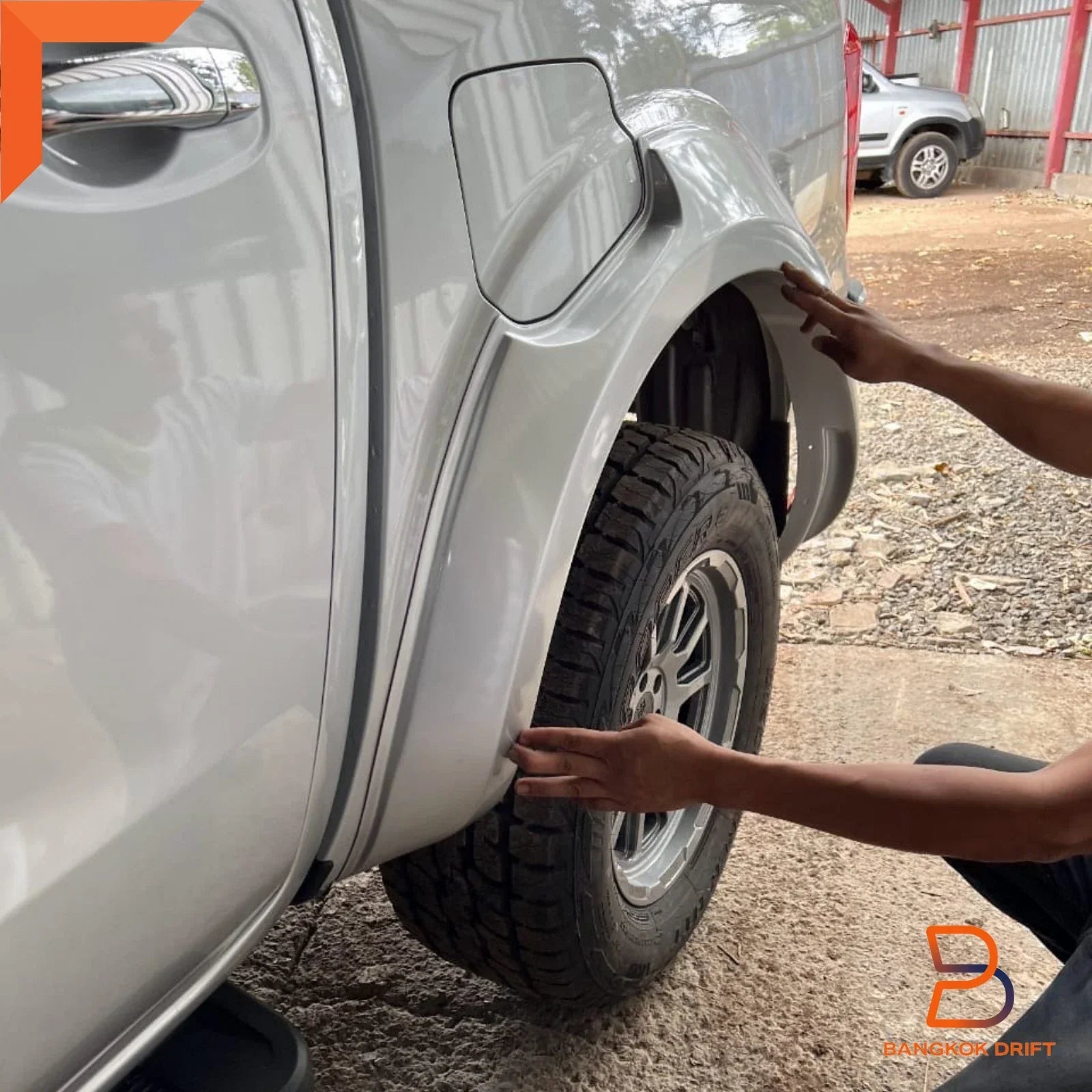 Brilliant Silver Fender Flares for Nissan Navara D23 Ute 21-24 Dual Cab