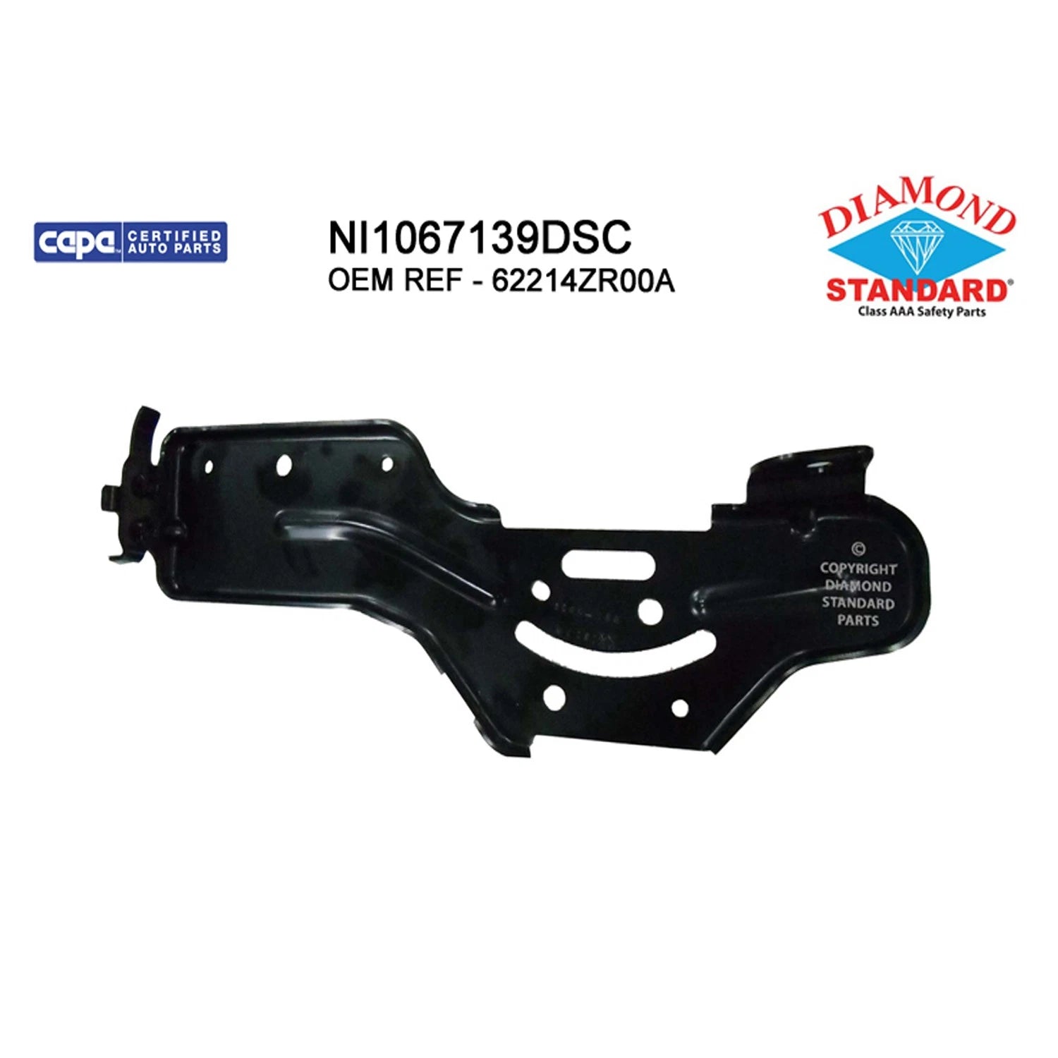 Replacement Steel Front Passenger Side Bumper Mount Bracket for Toyota Tacoma (2016–2023)