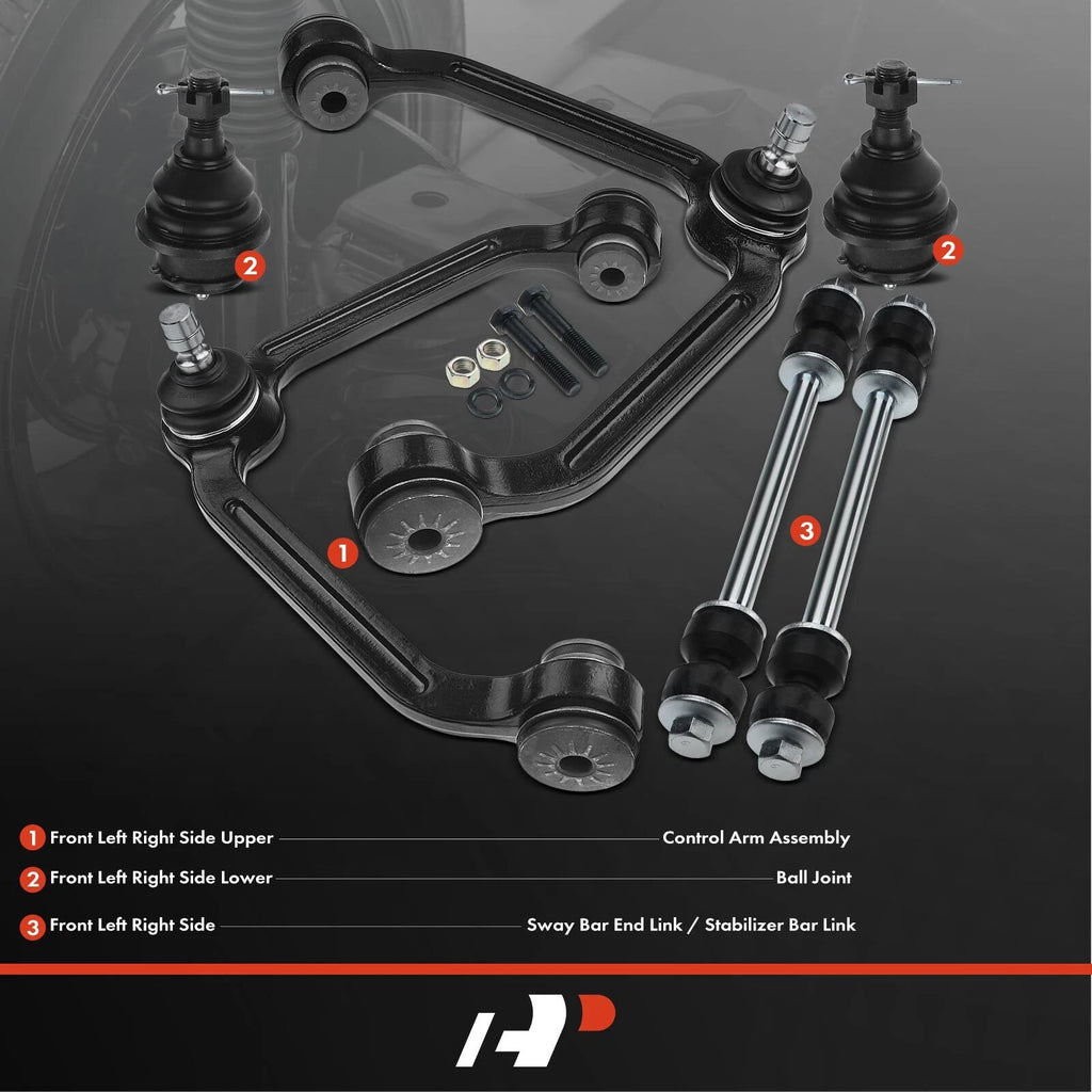 Set of 6 Front Upper Control Arm Ball Joints for Ford Explorer