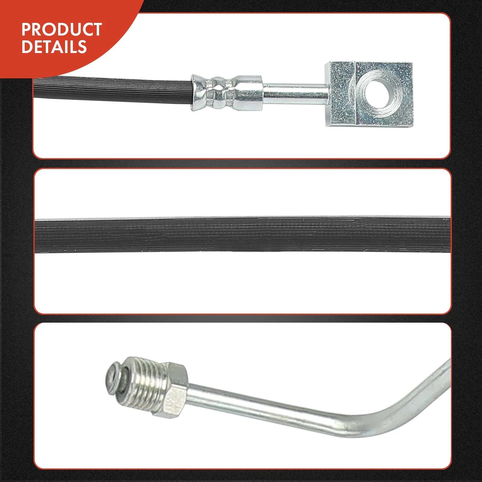 Front Left Brake Hydraulic Hose for Chevy C6500 Kodiak (2003-2009)