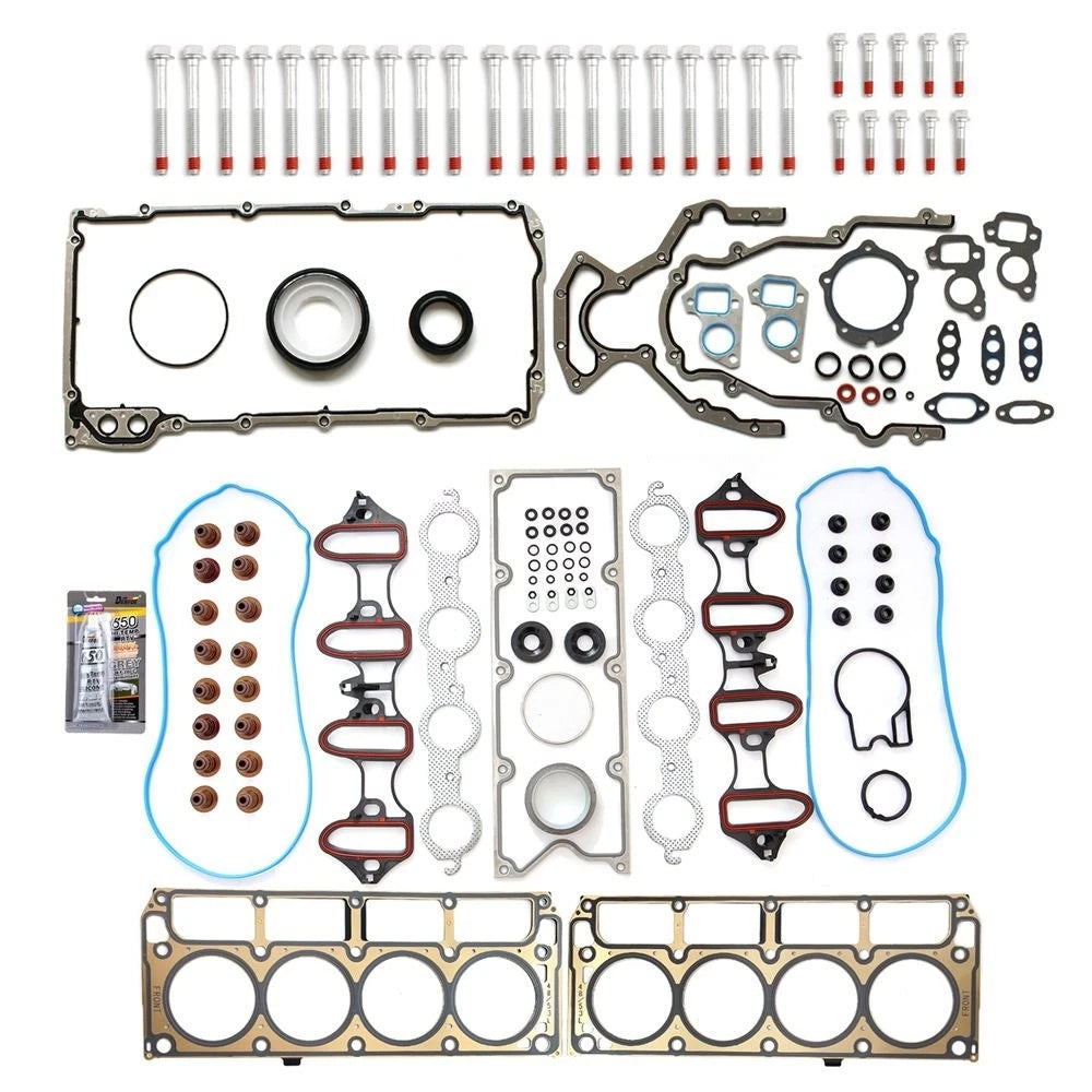 Full Gasket Set with Bolts for Chevrolet GMC Buick Cadillac 5.3L 4.8L (2004–2009)