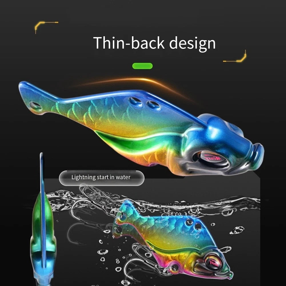 Rattling Vibration Lure 5g 7g 10g Zinc Alloy for Fishing (Multiple Colors)
