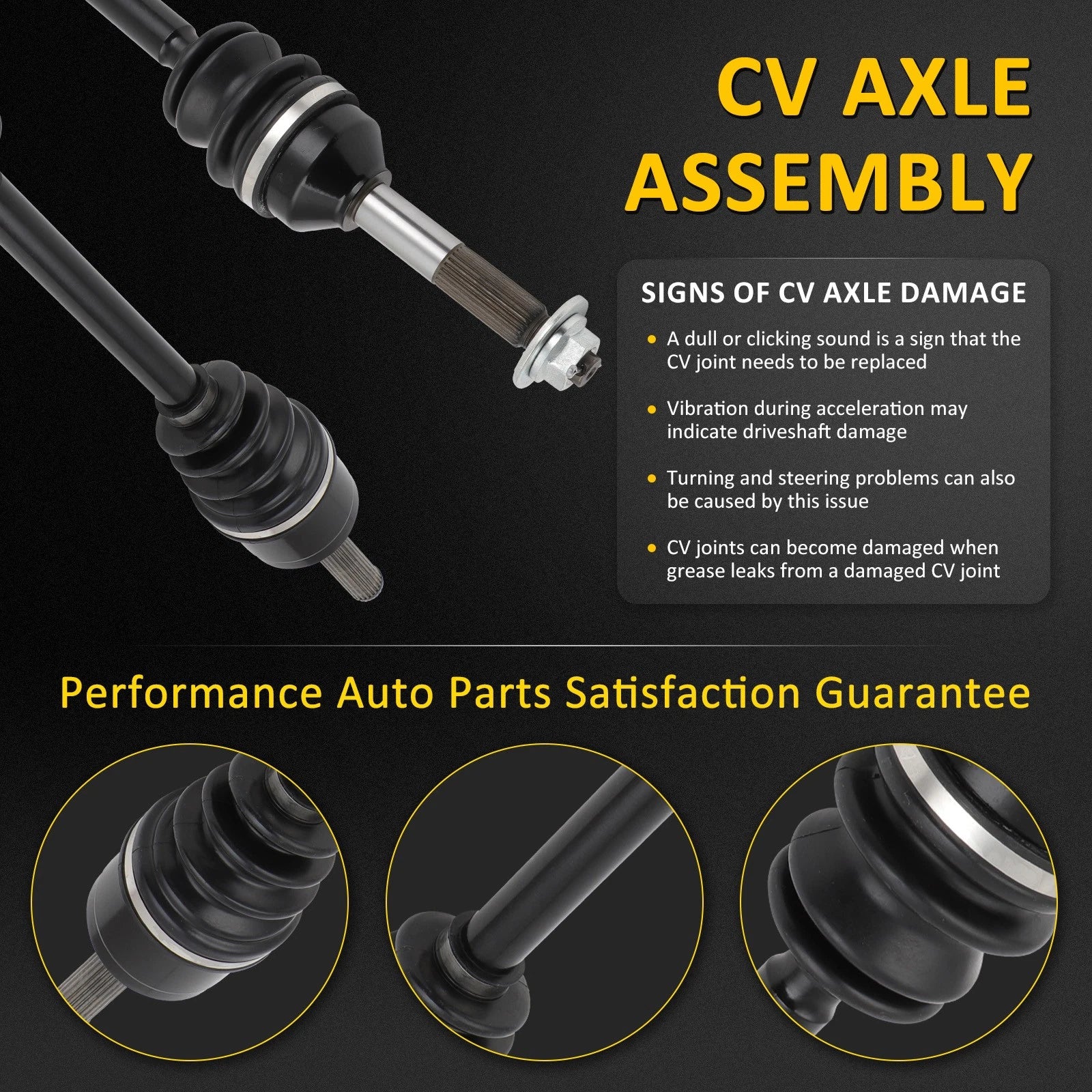 Rear Left CV Shaft Axle for Kawasaki Teryx 750 4x4 LE (2008–2011)