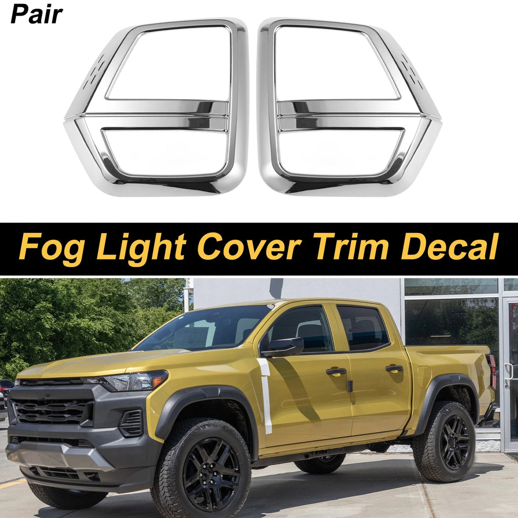 Set of 2 Fog Light Cover Trim for Chevrolet Colorado (2023–2025) Plating