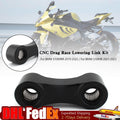CNC Aluminum Drag Race Lowering Link Kit for BMW S1000RR S1000R (2019–2025) Black U3