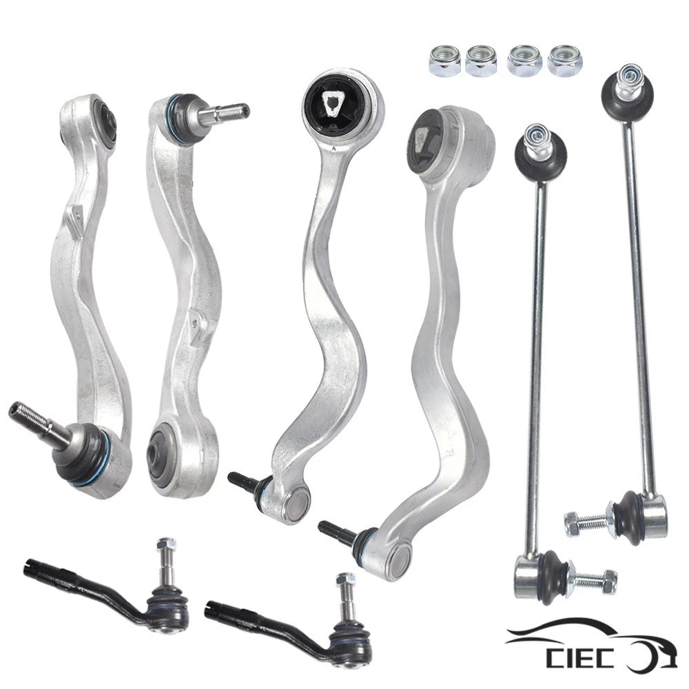 Set of 8 Control Arms Tie Rods Sway Bar Links for Make Model 