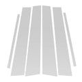 Set of 6 Door Pillar Window Trim for Lexus CT200h (2011–2019) Silver Tone