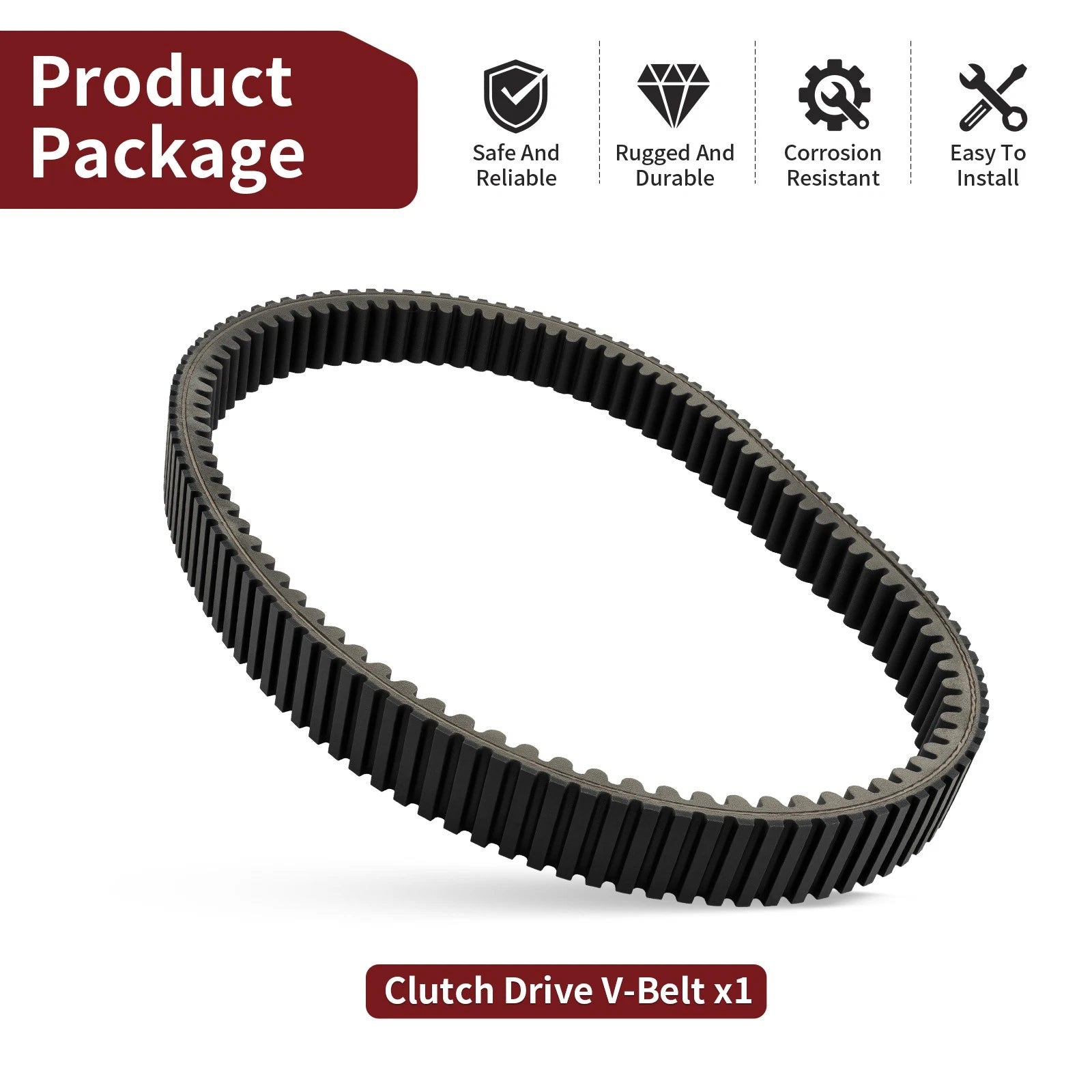 Clutch Drive Belt for Yamaha Wolverine X2 X4 850 (2018–2024) BG4-17641-00-00