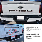 Tailgate Letter Inserts Gray Replacement for 2021–2025 Ford F-150