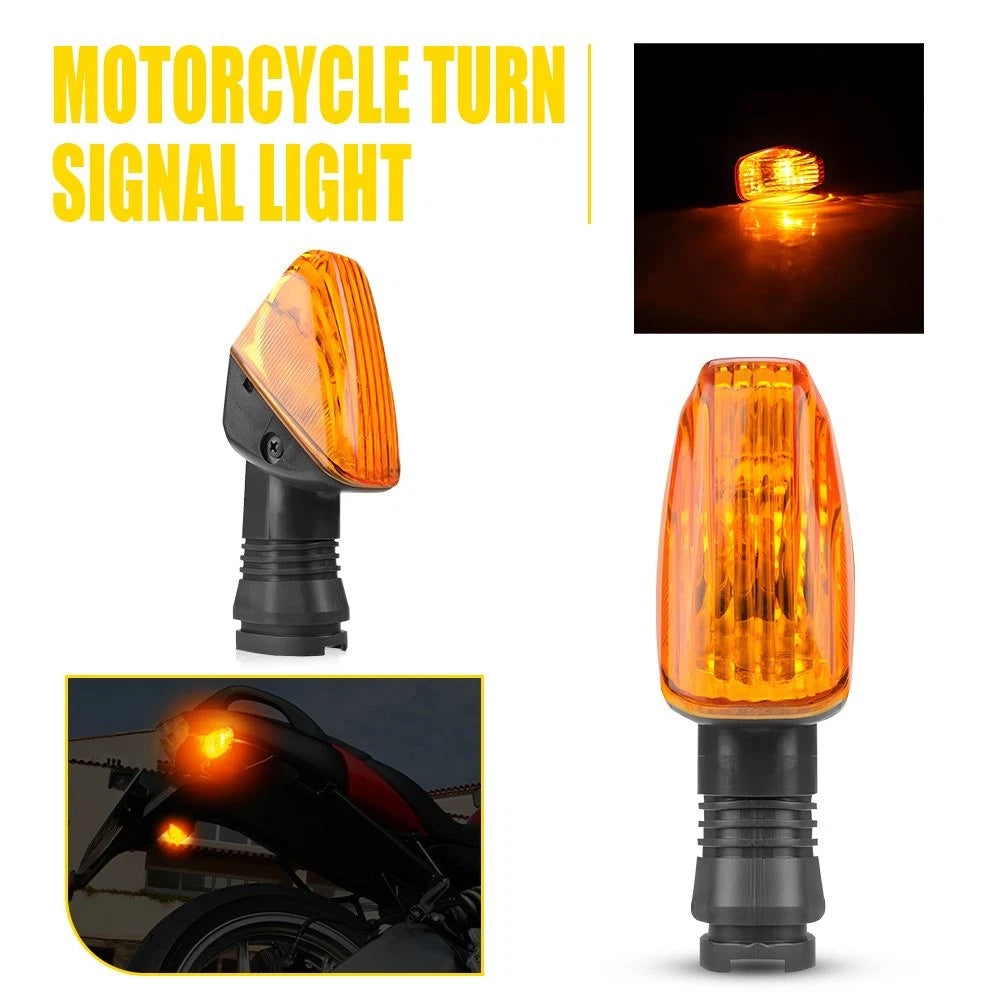 2X Turn Signal Indicator Lights for Kawasaki KLR 650 (2008–2017) Amber Lens