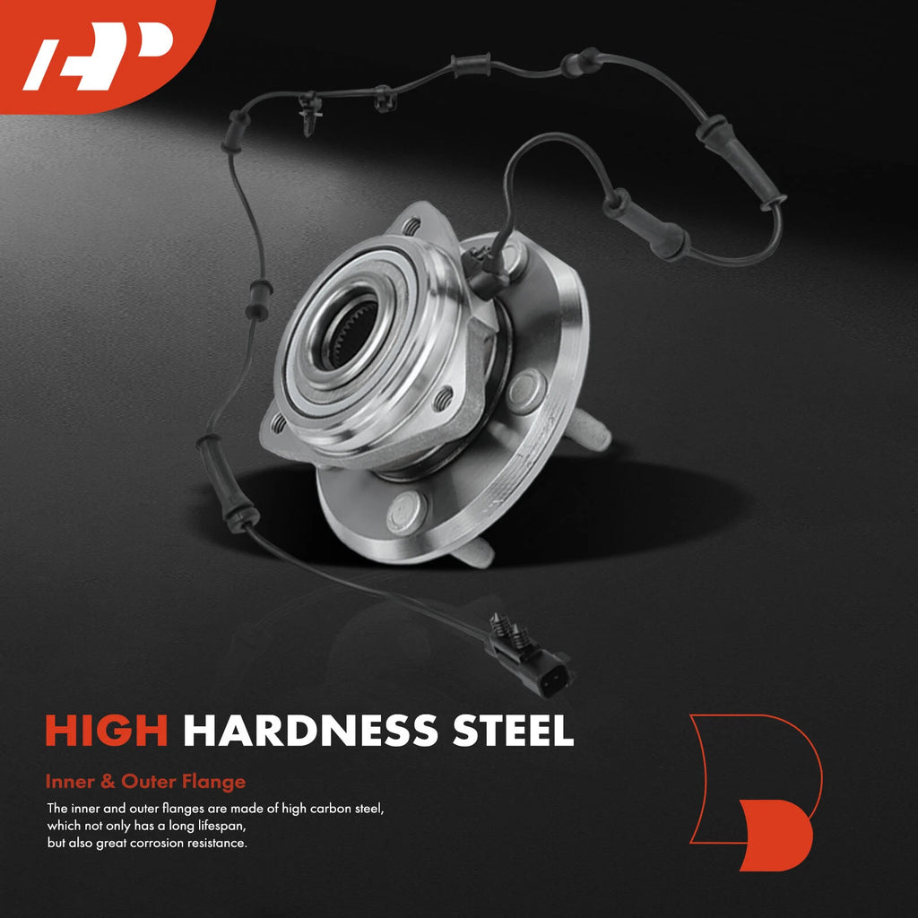 2X Front Wheel Hub Bearing Assembly for Jeep JK Wrangler (2011–2017)