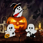 3 Pcs Cute Ghost Halloween Decorations for Home Shelf Display