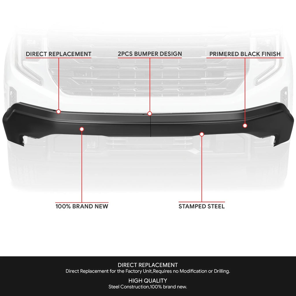 Front Bumper Impact Bar for GMC Sierra 1500 Limited (2022–2026)