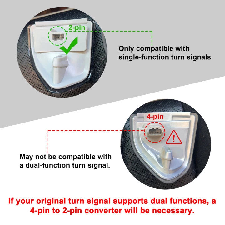 Smoke Lens Amber LED Side Mirror Turn Signal Lights for Dodge Ram 1500 2500 3500 (2002–2023)