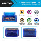 OBD2 Bluetooth Car Scanner for iOS Android (Torque Compatible)