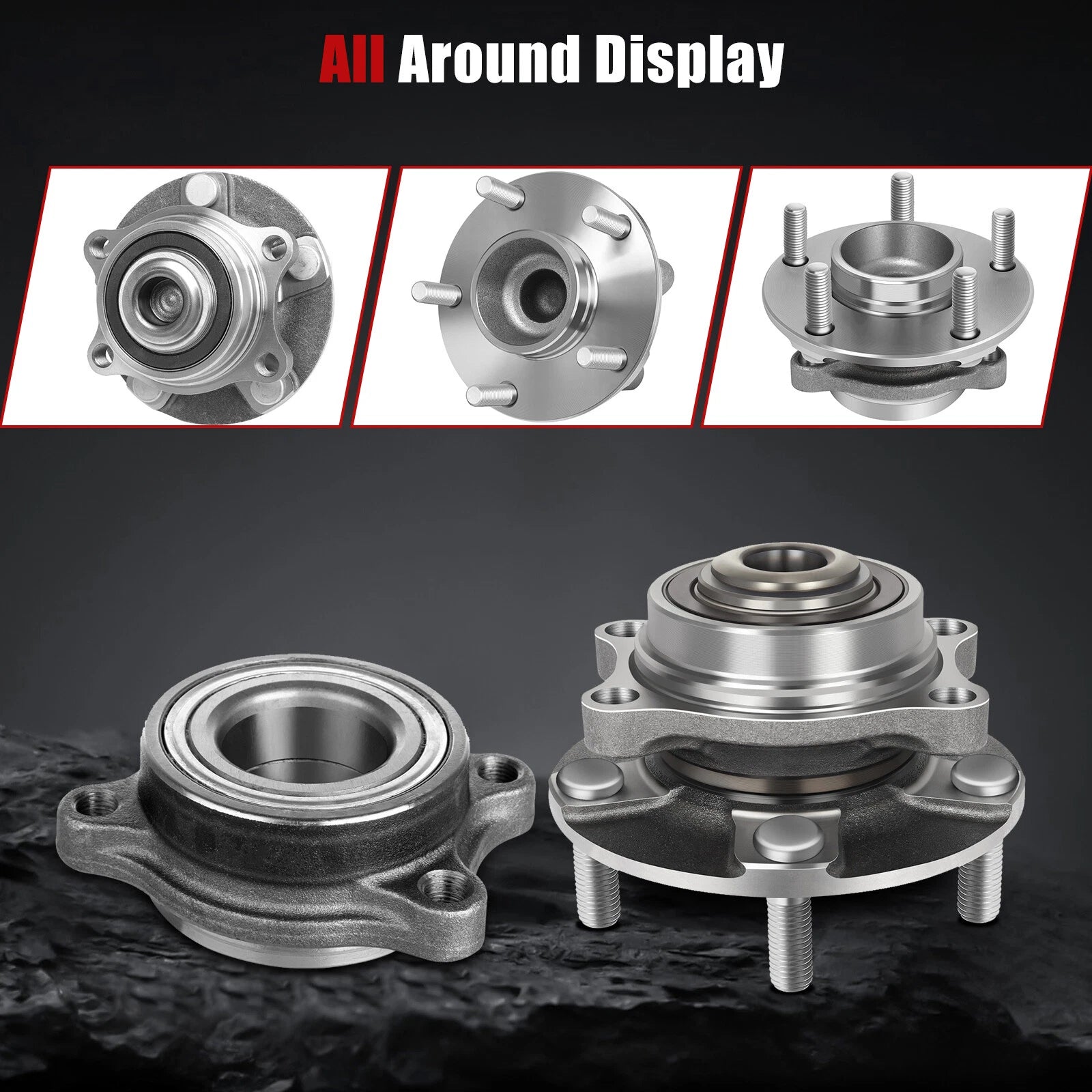 Set of 4 Wheel Hub Bearings for Infiniti G35 Nissan 350Z (2003–2007)