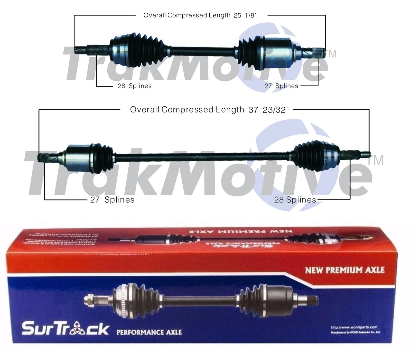 Set of 2 Front CV Axle Shafts for Dodge Caliber FWD 2.0L L4 (2007–2011)