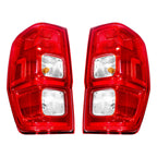 Tail Lights Set of 2 for Ford Ranger XL (2019–2022) Chrome Halogen
