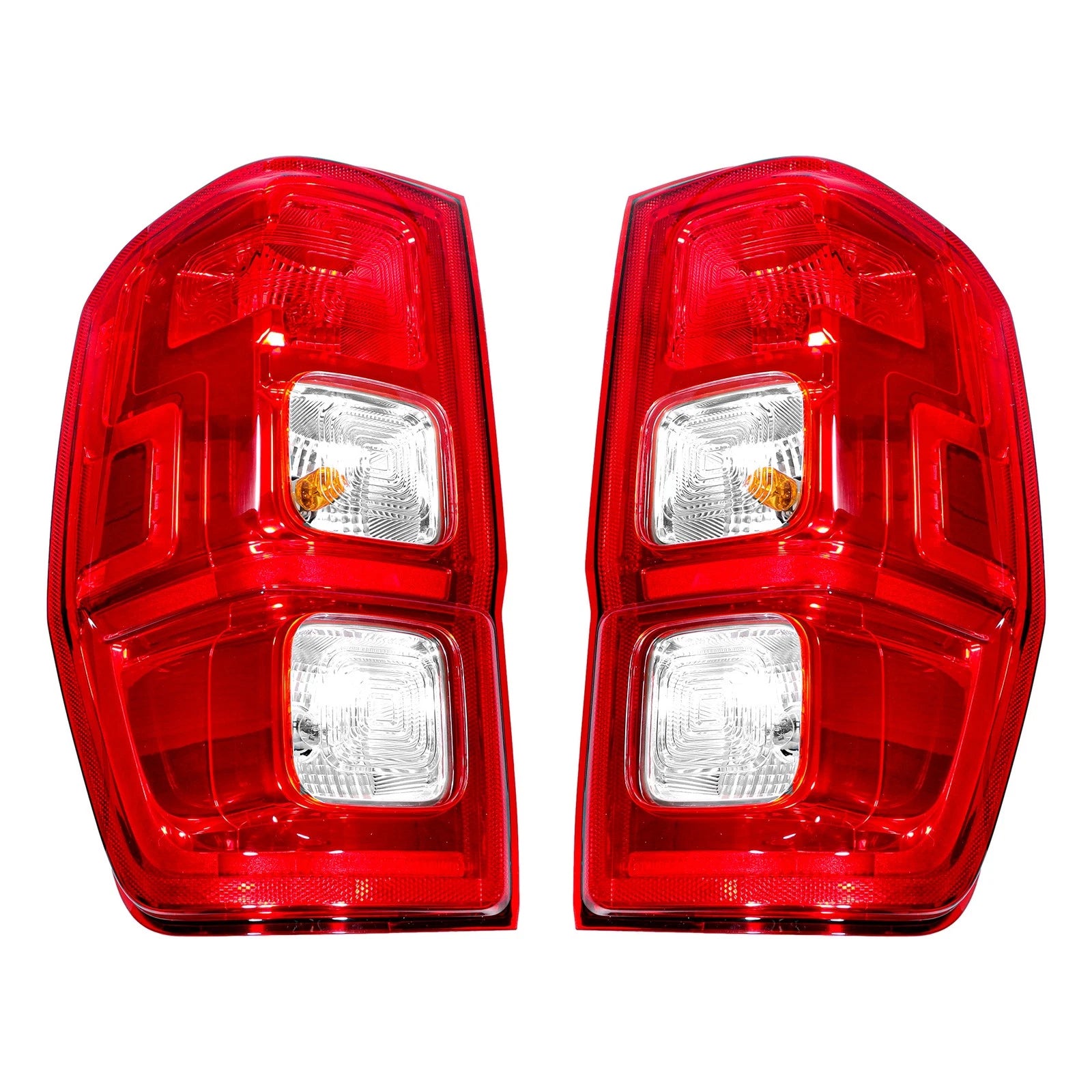 Tail Lights Set of 2 for Ford Ranger XL (2019–2022) Chrome Halogen