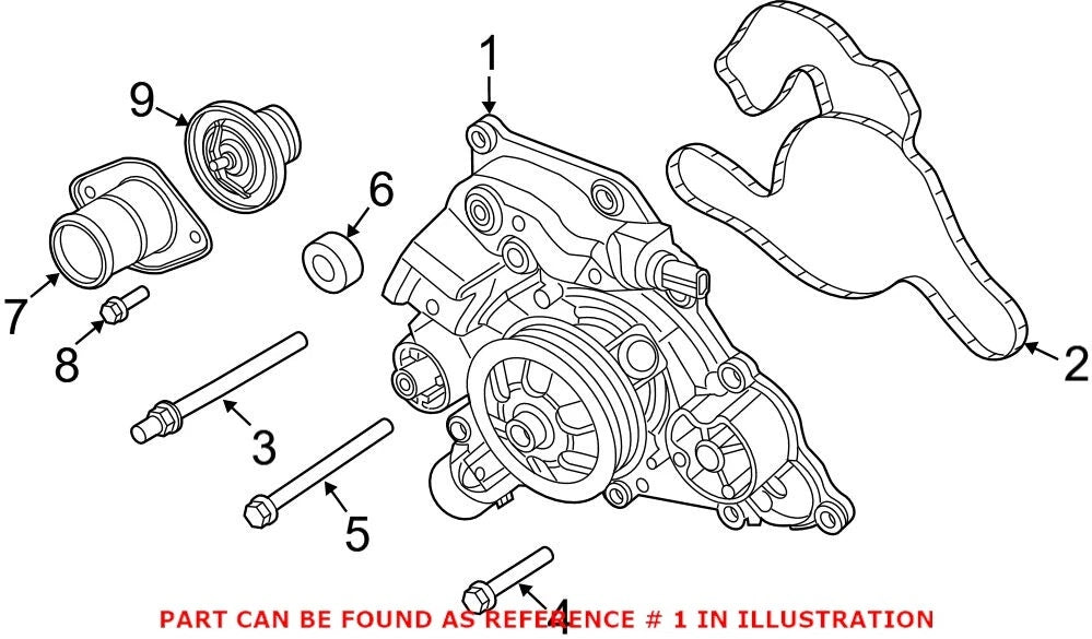 OEM Engine Water Pump for Chrysler Dodge 5.7 V8 (2003–2021)