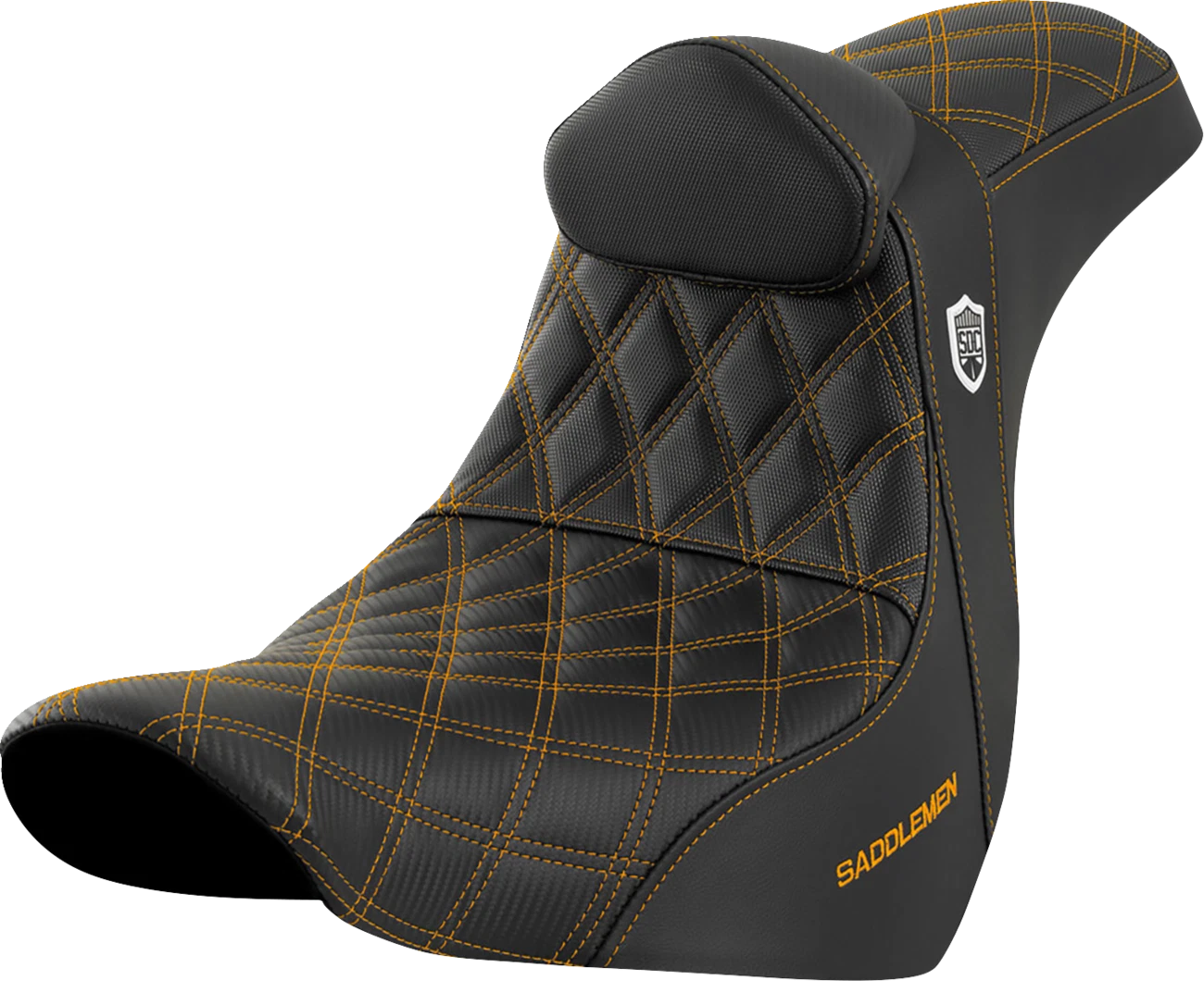 Saddlemen Pro Series SDC Performance Seat w/ Backrest for Harley FL/FX