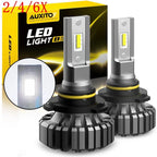 2X 9005 HB3 LED Headlight Conversion Kit for High Beam (6500K, 20000LM)