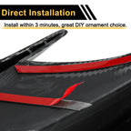 1 Pair Rear Bumper Spoiler for BMW 3 Series G20 (2019–2022) Black ABS