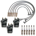 Set of 3 Ignition Coils & 6 Spark Plugs for 1988 V6
