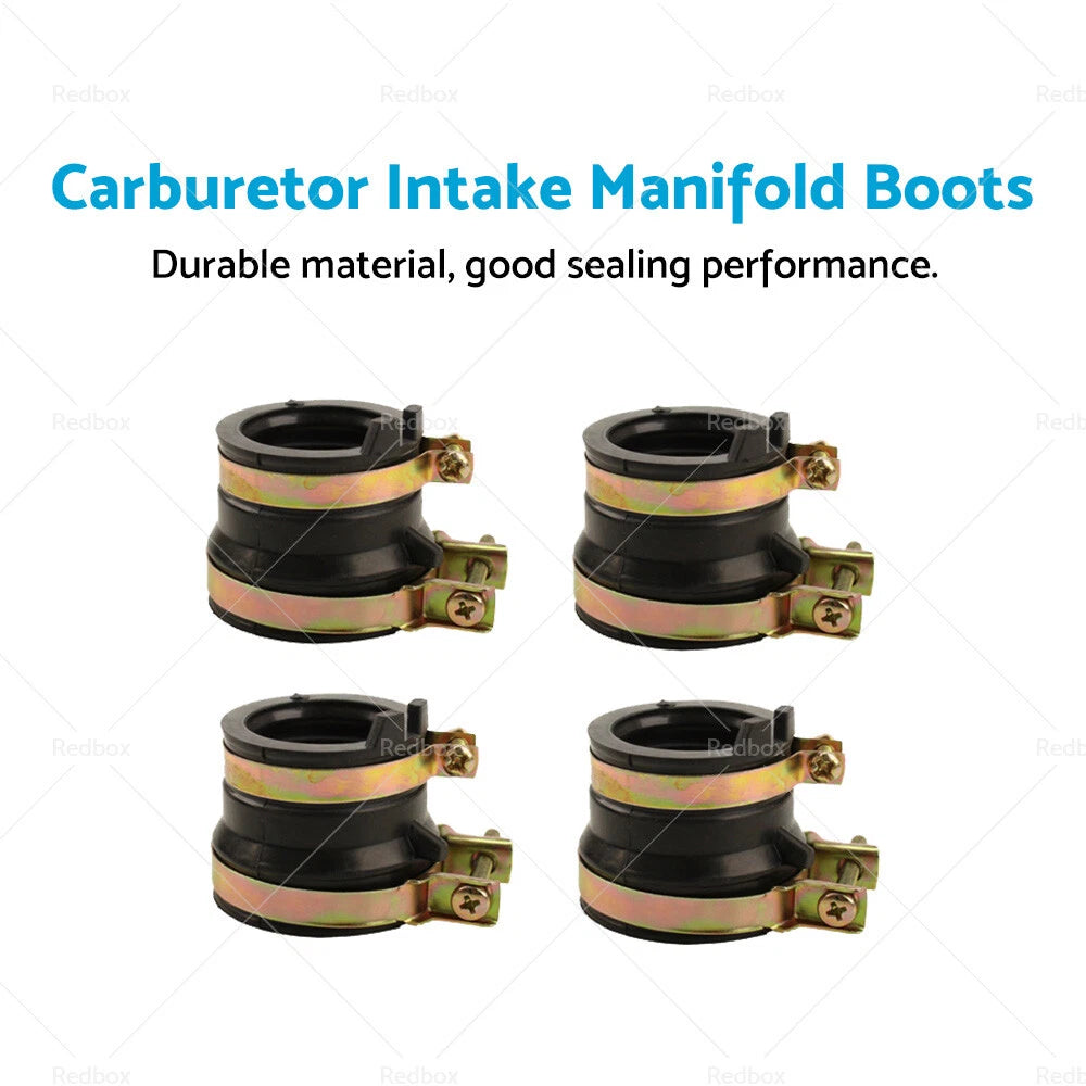 4X Carburetor Intake Manifold Boots for Honda CBR250 CB400 (MC22 MC19)