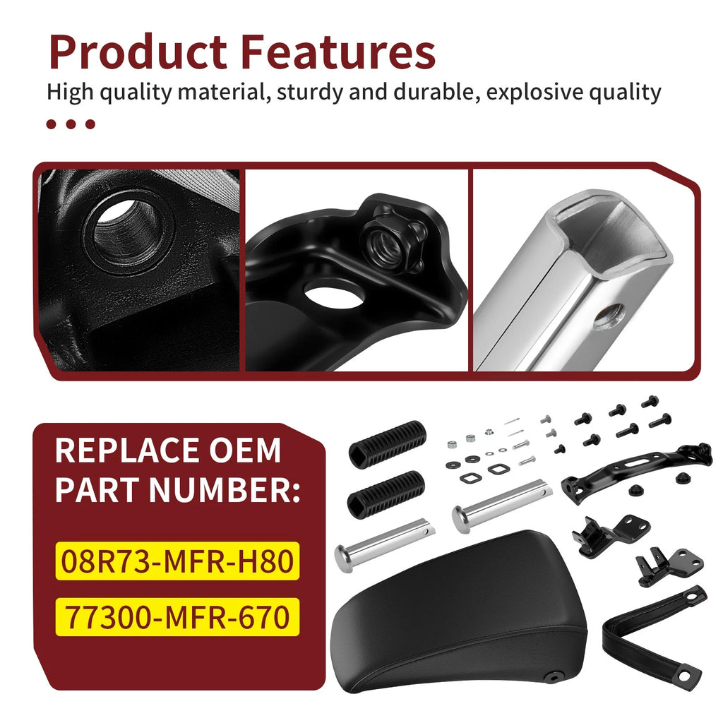 Rear Passenger Seat with Footpeg Kit for Honda VT1300CX VT1300CXA (2010–2024)