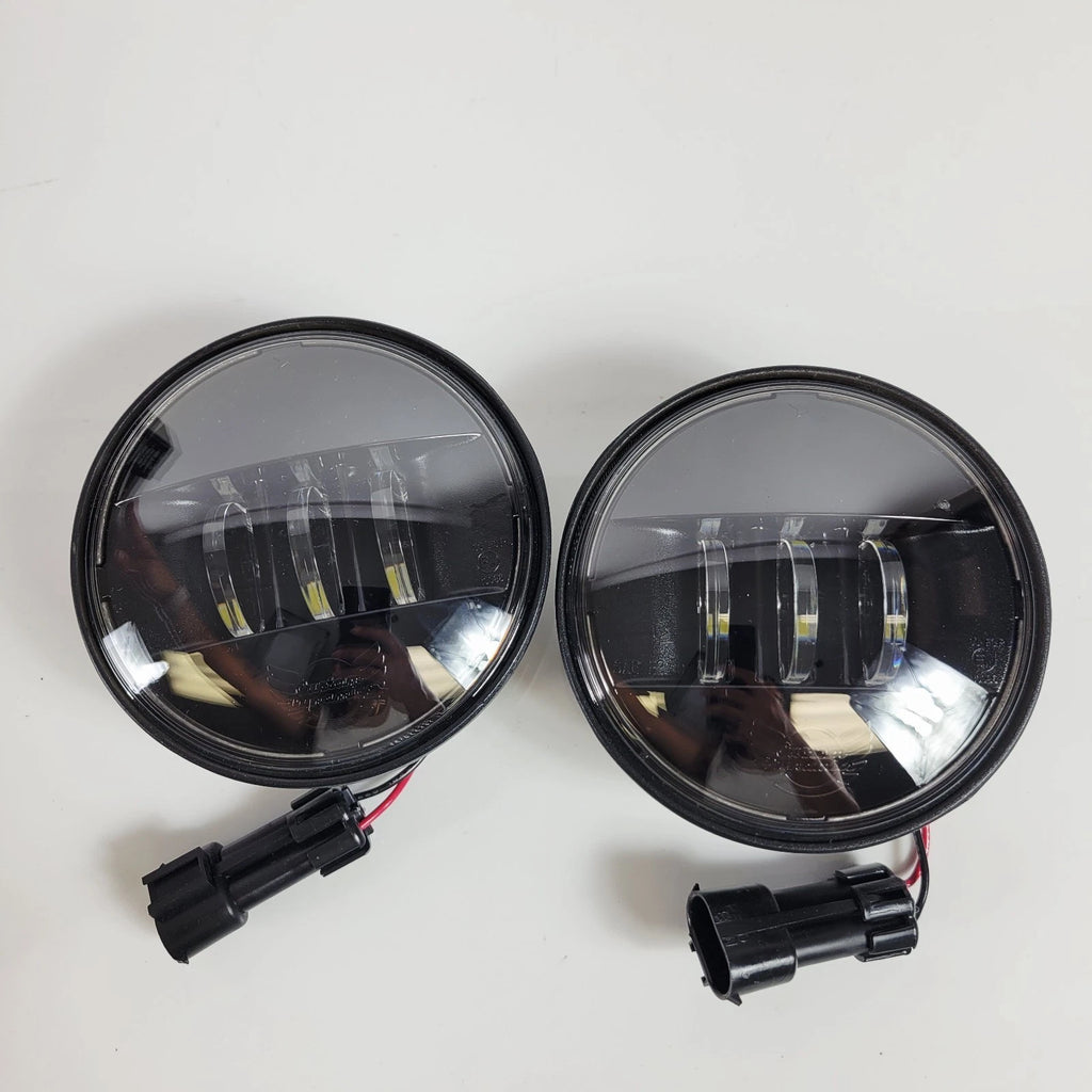 Custom Dynamics 4.5" Probeam LED Passing Lamps Black for Harley (2005–2018)