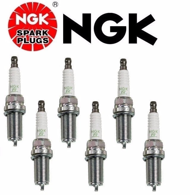 Set of 6 NGK V-Power Copper Spark Plugs LFR5A11 #6376 for Automotive