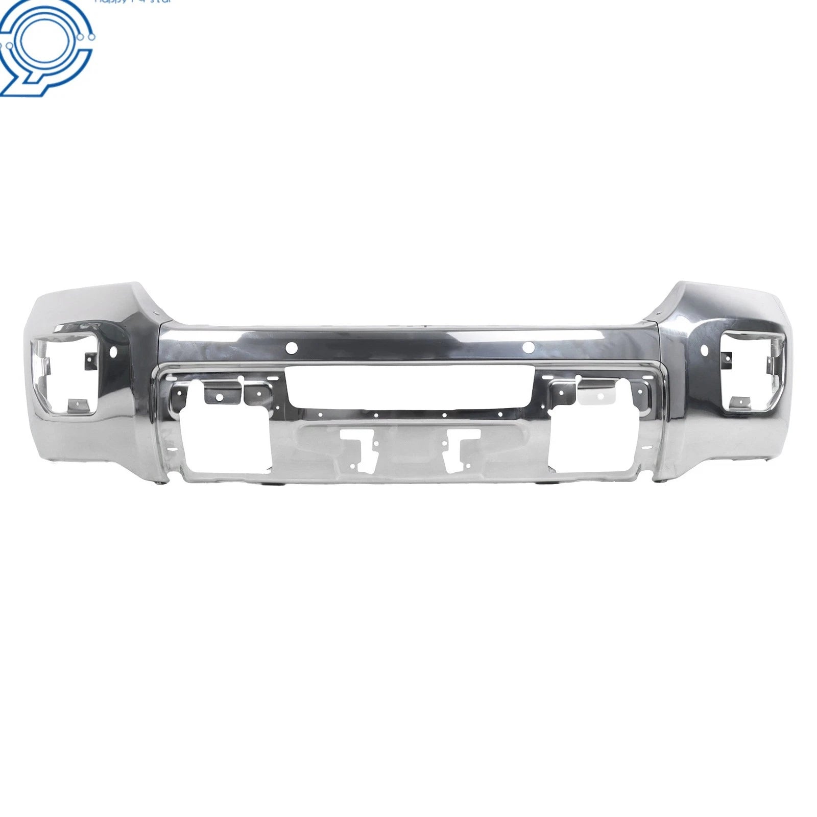 Chrome Front Bumper for GMC Sierra 2500HD (2015-2019) with Sensor Hole