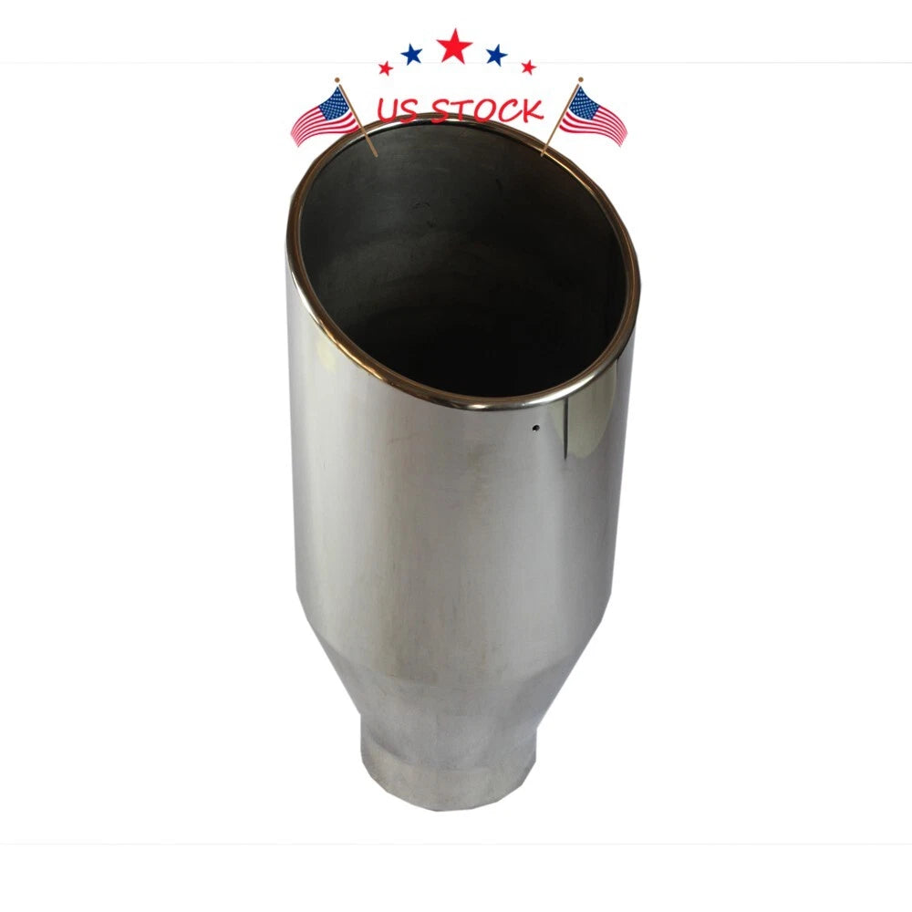 4" Inlet Chrome Exhaust Tip for Diesel Trucks