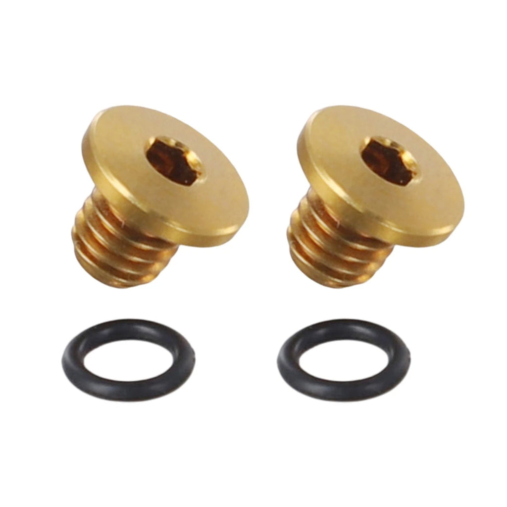 2X Bleed Screws M5x5mm with Sealing O-Rings for Bicycle