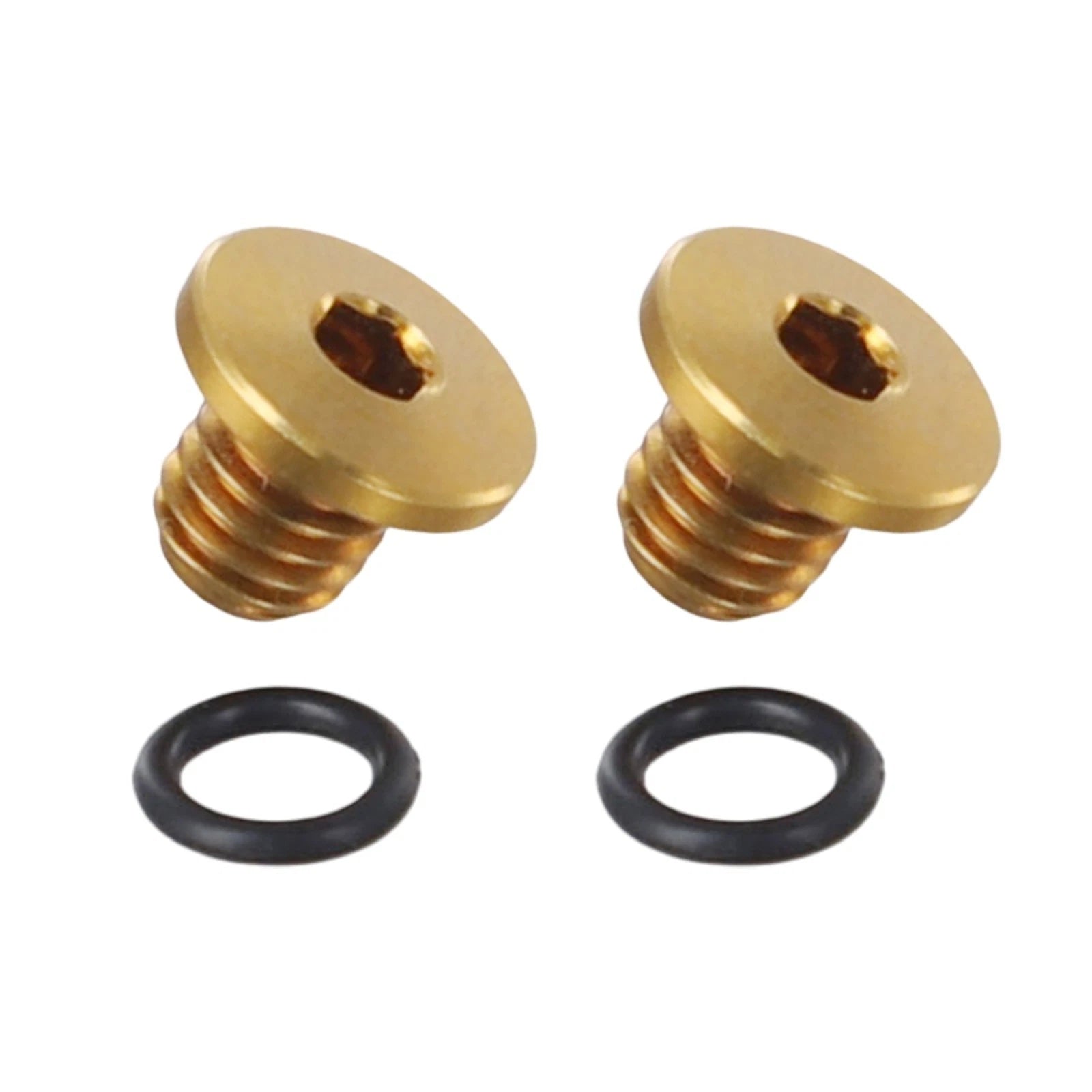 2X Bleed Screws M5x5mm with Sealing O-Rings for Bicycle