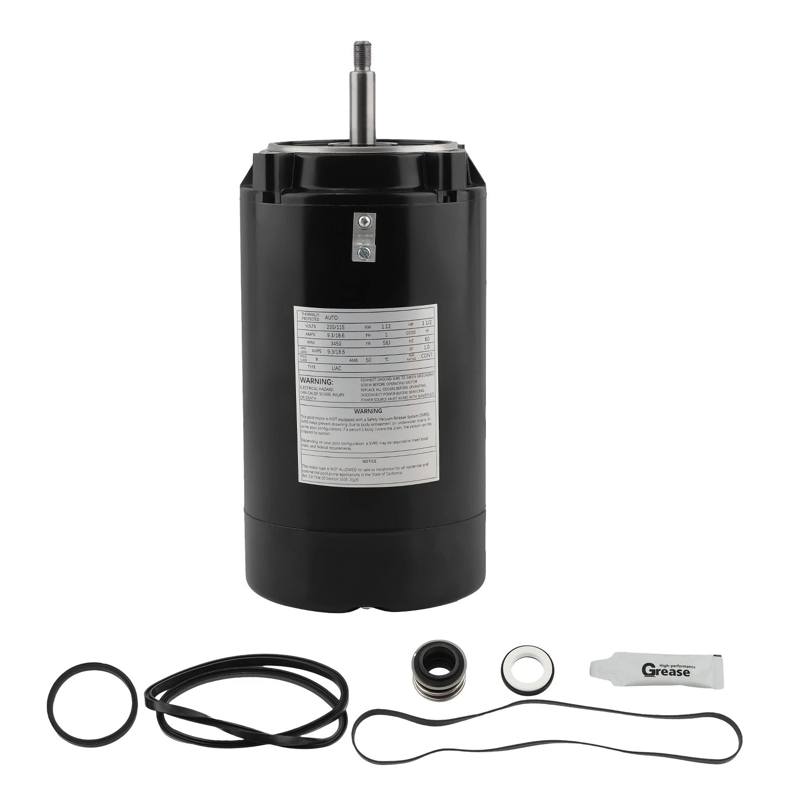 Pool Pump Motor for Hayward 56J Frame (UST1152) (115/230V)